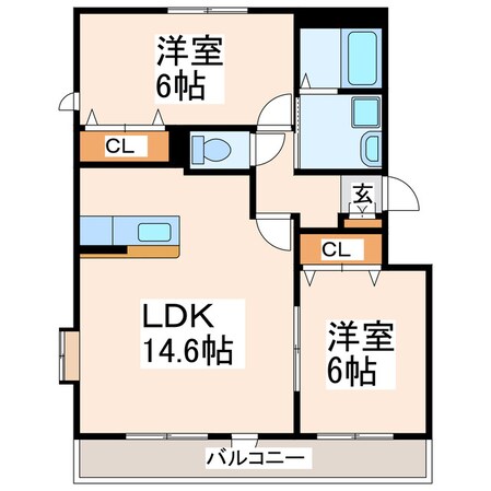 リファインド池田西の物件間取画像